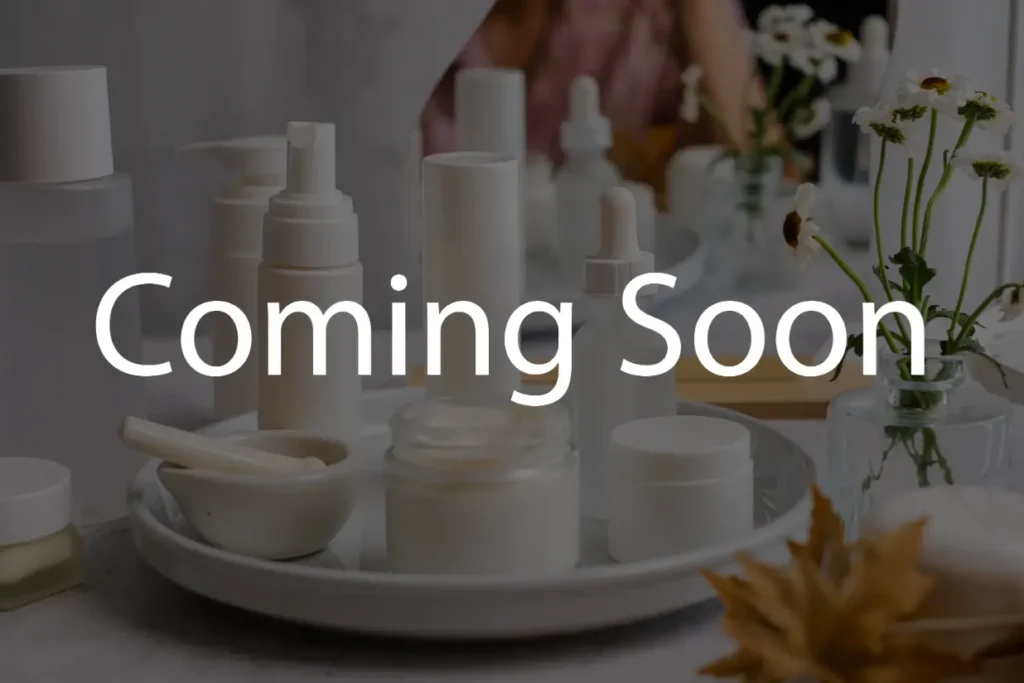 Skincare products on table