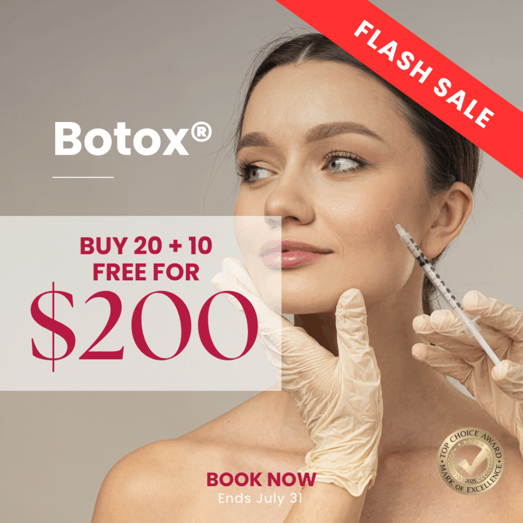 Botox buy 20 + 10 FREE for $200 banner