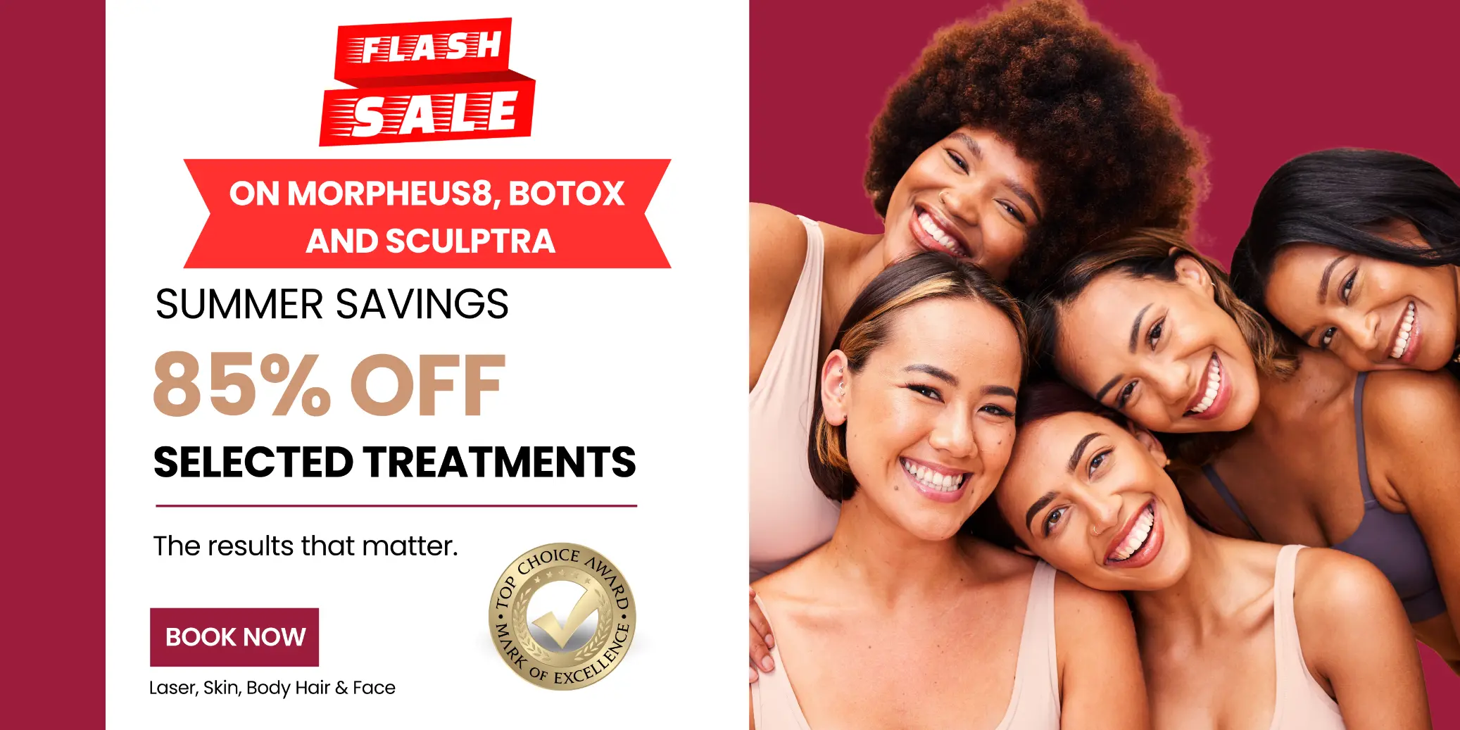 Featured Promotions banner up to 85% oFF