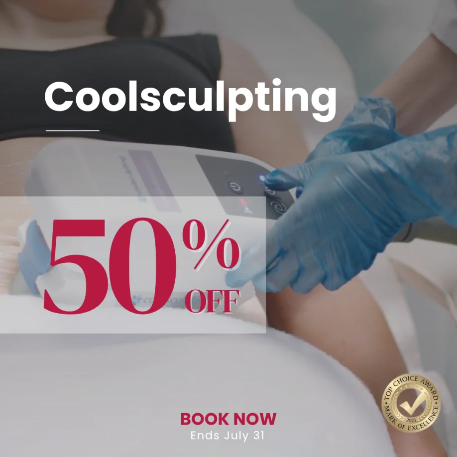Coolsculpting Promo Banner 50% off