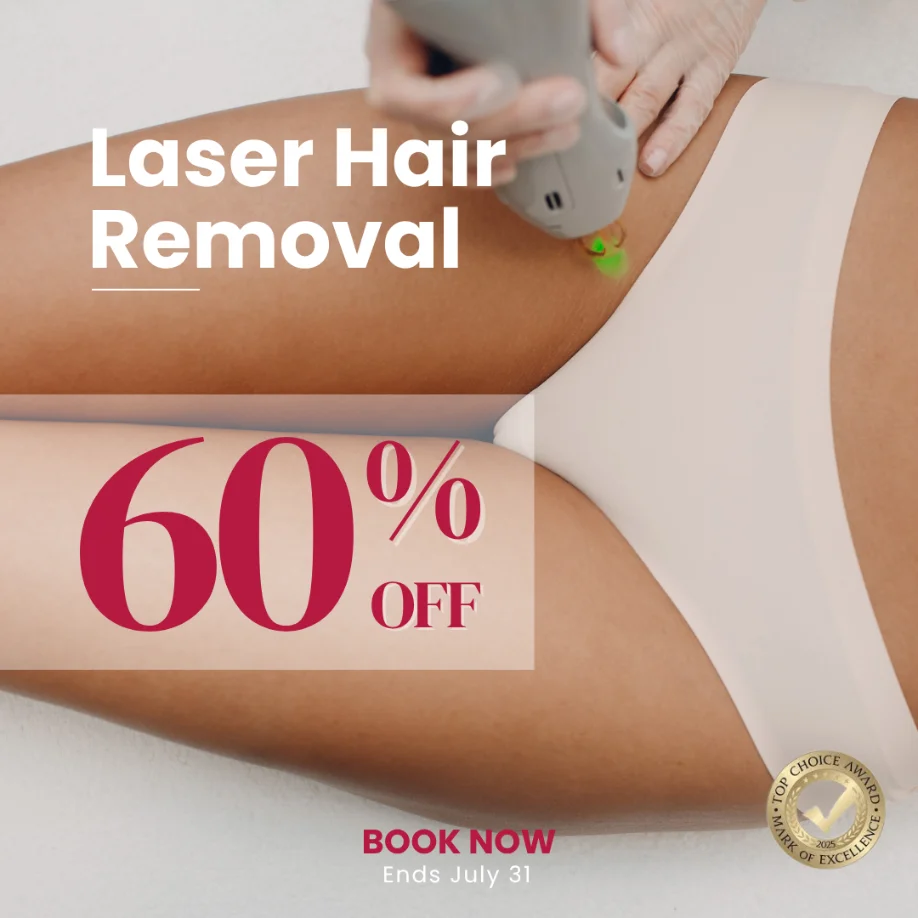 Laser Hair Removal Promo Banner 60% off