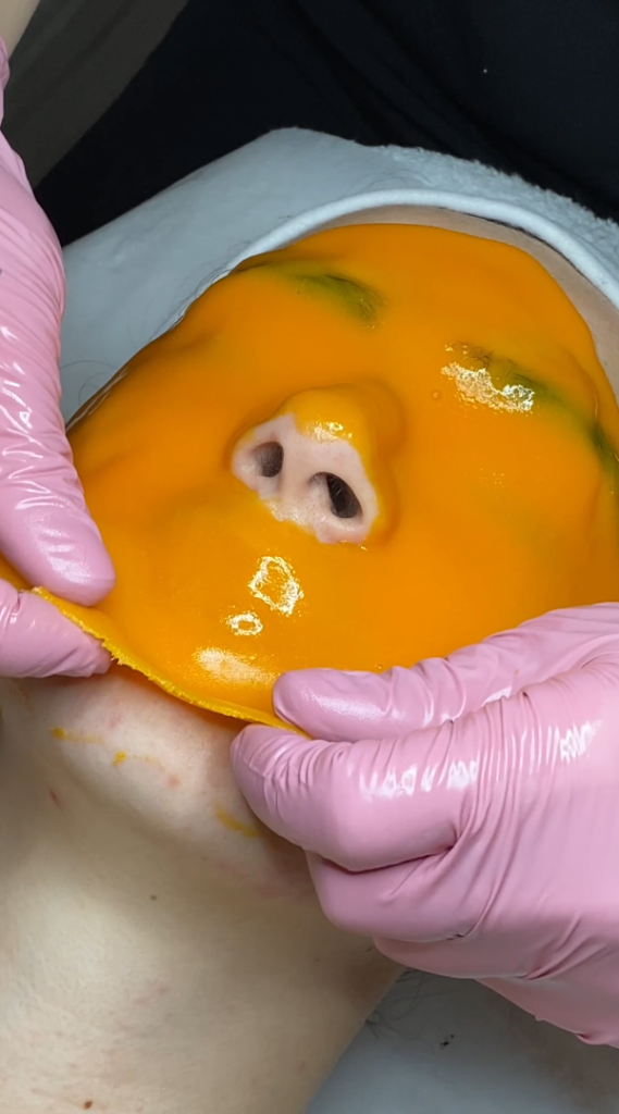 AHA BHA Hydrojelly Mask Application after Facial
