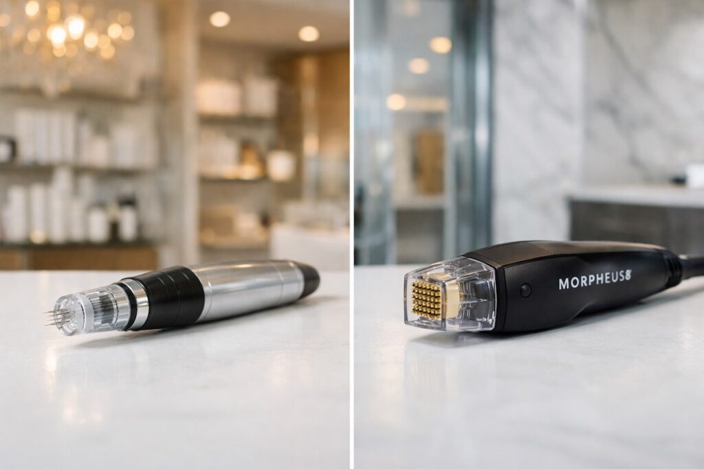 Microneedling vs Morpheus8 devices